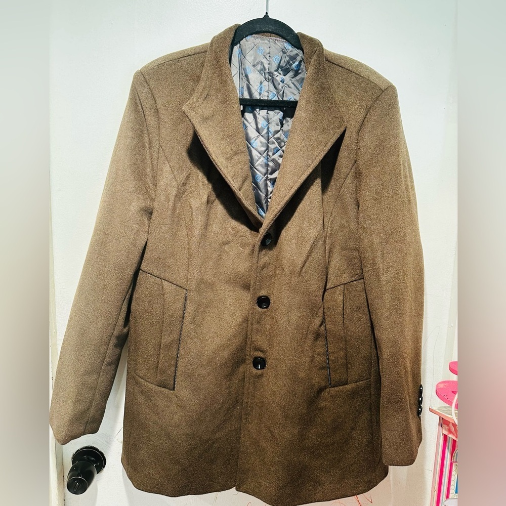 Men's Elegant Brown Trench Coat